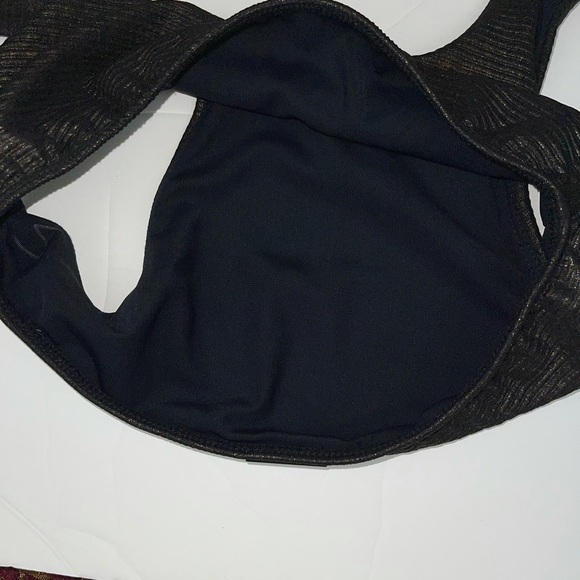 KORAL Swim Top Black Gold Metallic S - Picture 13 of 15
